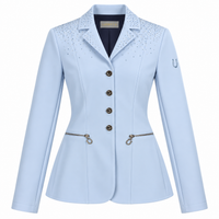 Casaca Classic Chic Competition Jacket Swarovski Infantil Azul Sereno