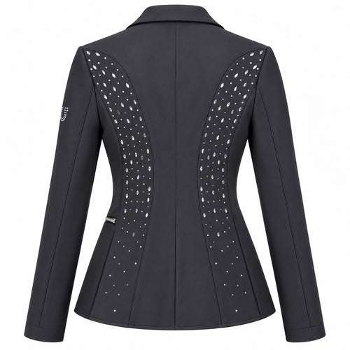 Casaca Classic Chic Competition Jacket Swarovski Infantil Preta