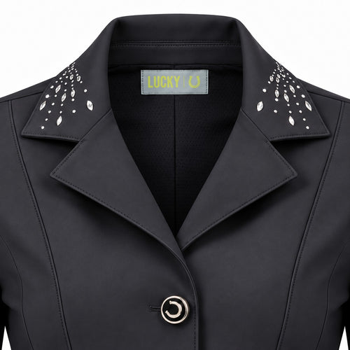 Casaca Classic Chic Competition Jacket Swarovski Preta