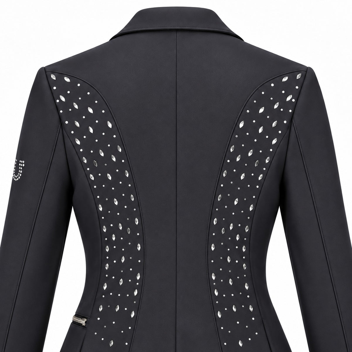 Casaca Classic Chic Competition Jacket Swarovski Infantil Preta