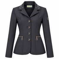 Casaca Classic Chic Competition Jacket Swarovski Infantil Preta