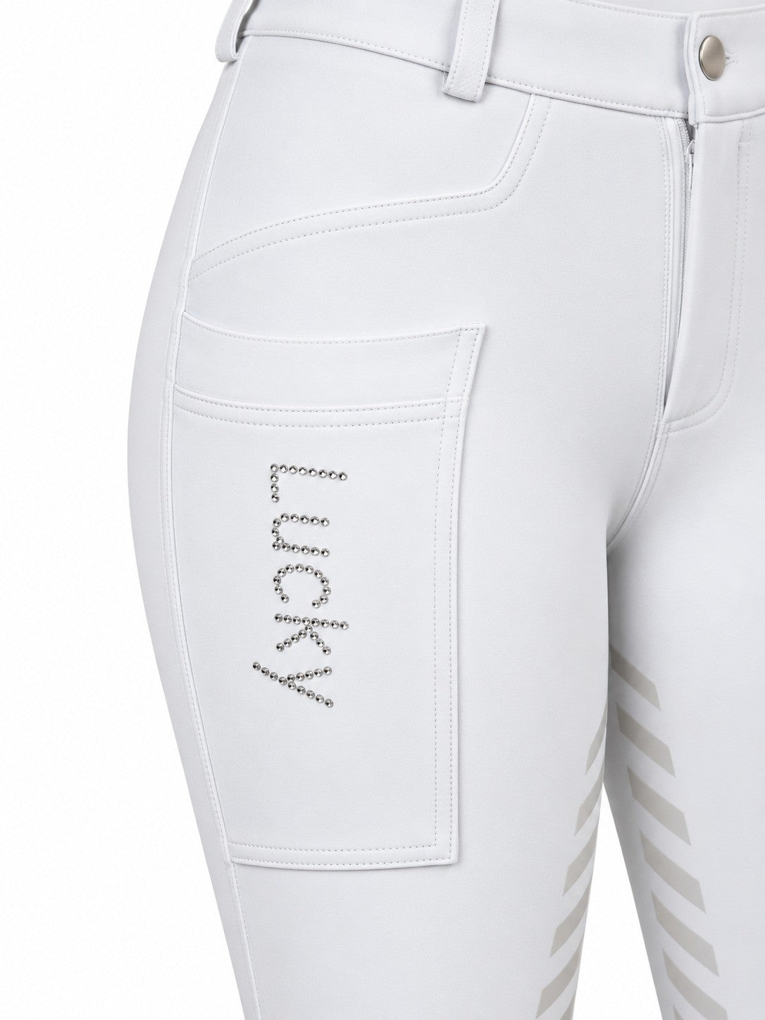 Culote Prova Hipismo Swarovski 26 - New Breeches Infantil Branco