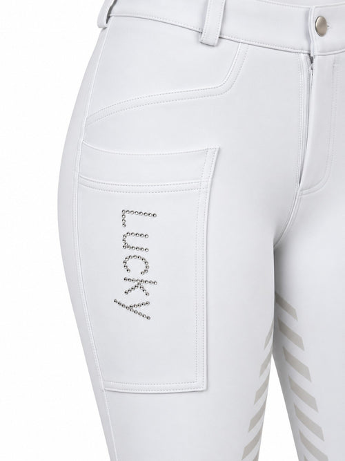 Culote Prova Hipismo Swarovski 26 - New Breeches Branco