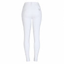 Culote Prova Hipismo Zíper High Waist Swarovski 26 Branco