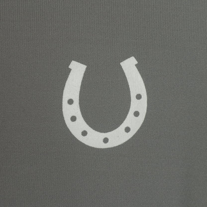 Camisa Polo Hipismo Faixa SS Cinza - Lucky_U Riders