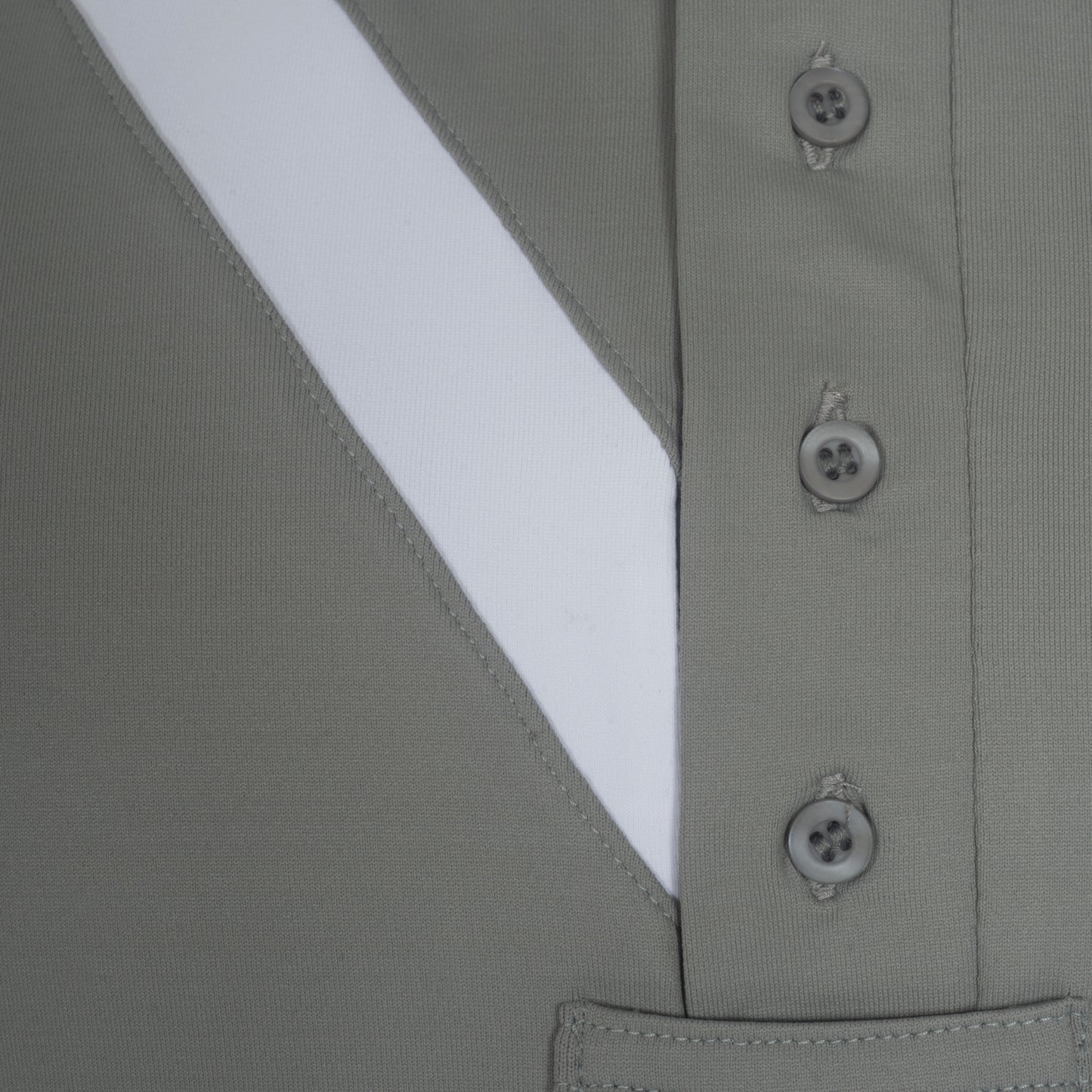 Camisa Polo Hipismo Faixa SS Cinza - Lucky_U Riders