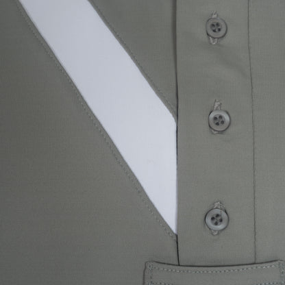 Camisa Polo Hipismo Faixa SS Cinza - Lucky_U Riders