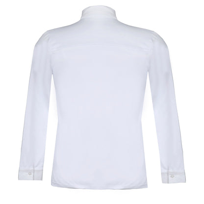 Camisa Polo Hipismo Pala LS Infantil Branca