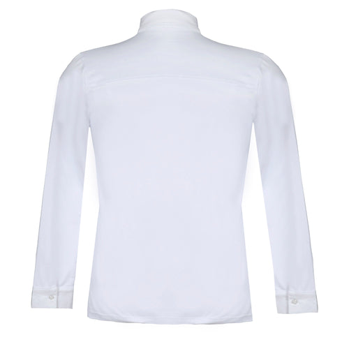 Camisa Polo Hipismo Pala LS Infantil Branca