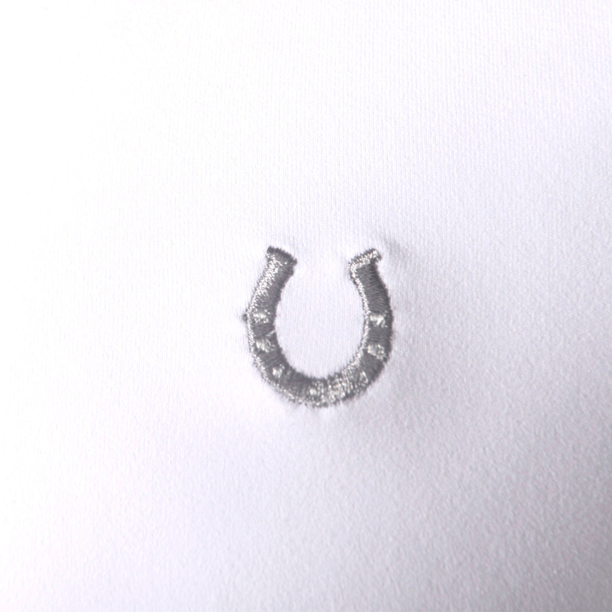 Camisa Polo Hipismo Pala LS Infantil Branca