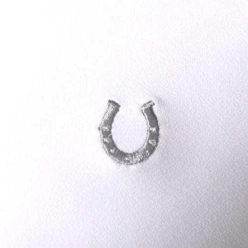 Camisa Polo Hipismo Pala LS Infantil Branca