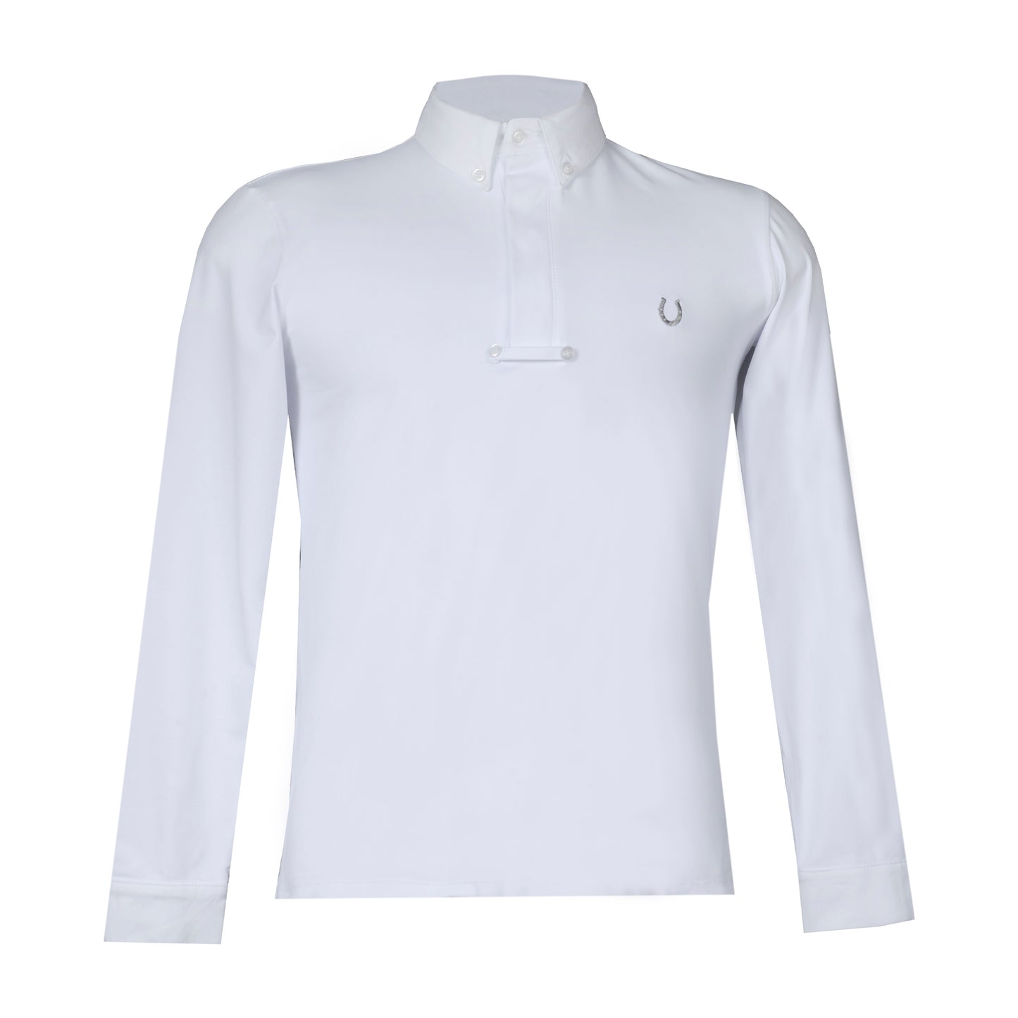 Camisa Polo Hipismo Pala LS Branca