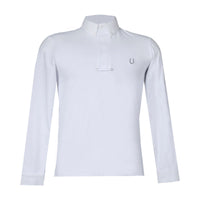 Camisa Polo Hipismo Pala LS Infantil Branca