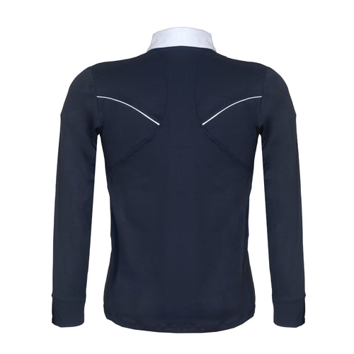 Camisa Polo Hipismo VLook LS Marinho - Lucky_U Riders