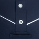 Camisa Polo Hipismo VLook LS Marinho - Lucky_U Riders