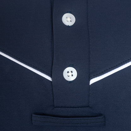 Camisa Polo Hipismo VLook LS Marinho - Lucky_U Riders