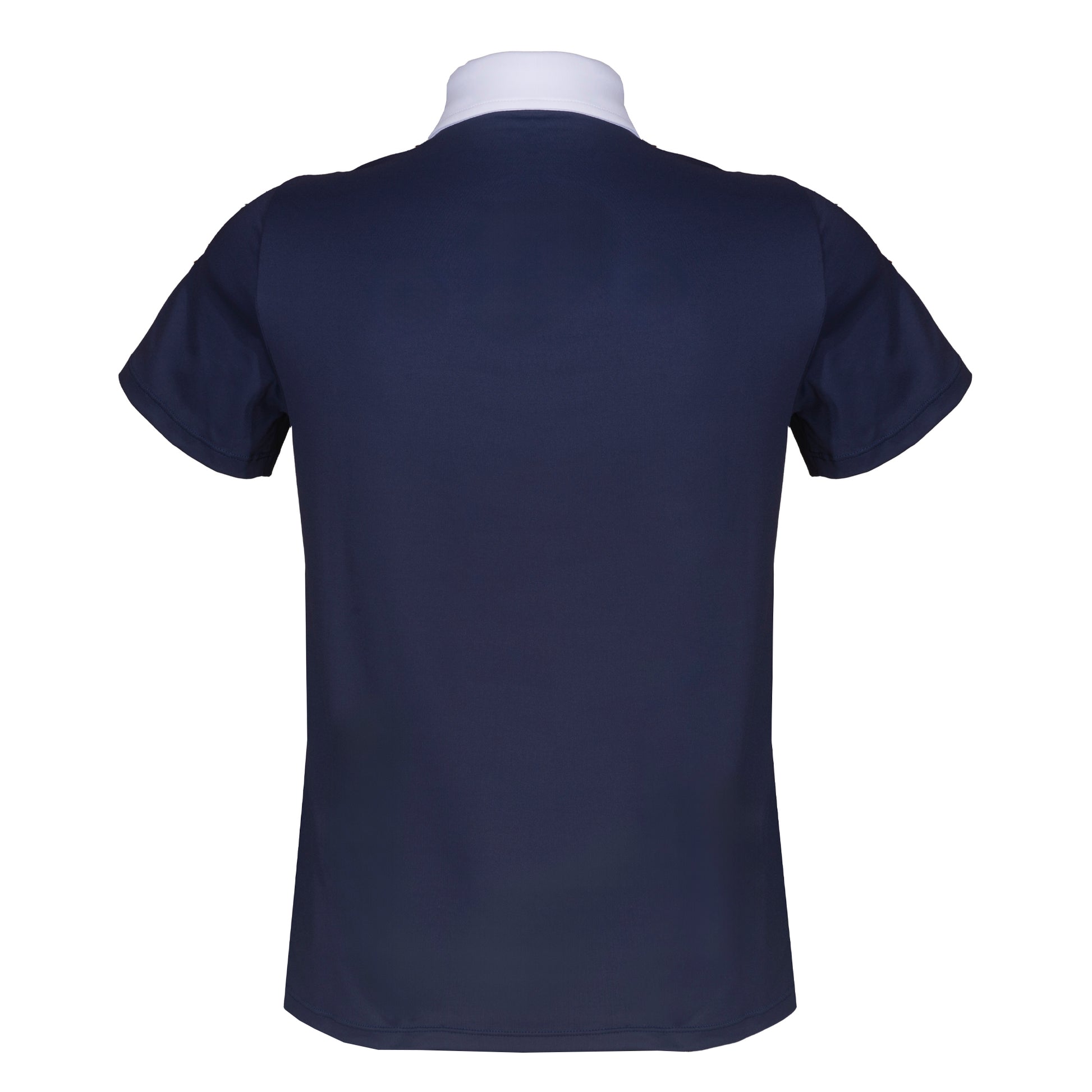 Camisa Polo Hipismo Faixa SS Marinho - Lucky_U Riders