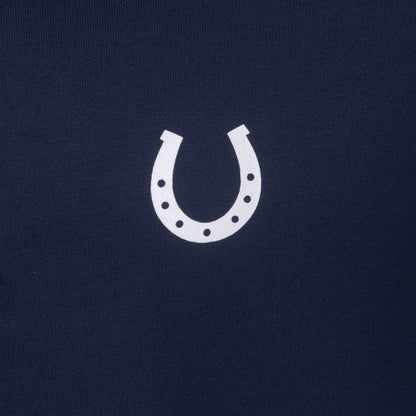 Camisa Polo Hipismo Faixa SS Marinho - Lucky_U Riders