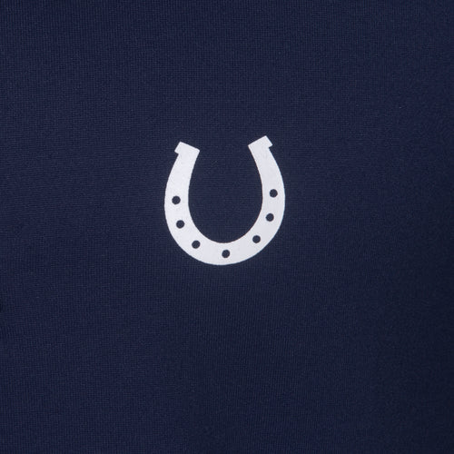 Camisa Polo Hipismo Faixa SS Marinho - Lucky_U Riders