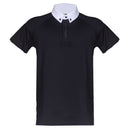 Camisa Polo Hipismo Lucky SS Preta - Lucky_U Riders