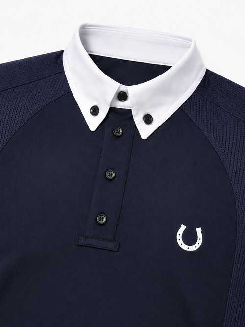 Camisa Polo Hipismo Basic Jump Infantil Preta