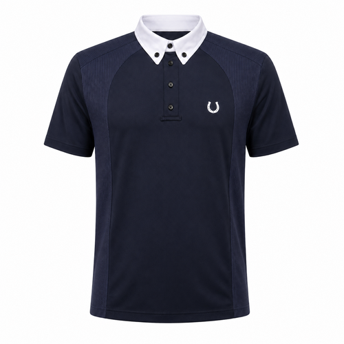 Camisa Polo Hipismo Basic Jump Infantil Preta
