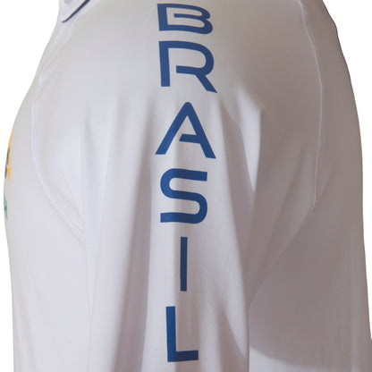 Camisa Polo Masculina CBH 25 Branca - Lucky_U Riders