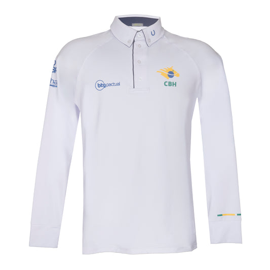Camisa Polo Masculina CBH 25 Branca - Lucky_U Riders