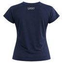 Blusa Treino Hipismo Horseshoe Trio SS Infantil Marinho