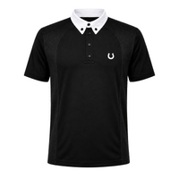 Camisa Polo Hipismo Basic Jump Infantil Preta