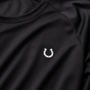 Blusa Treino Hipismo Training Tech Nine Horses LS Infantil Preta