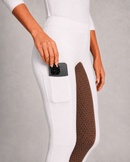 Culote Prova Hipismo All Grip Branco e Café