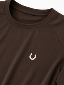 Blusa Treino Hipismo Training Tech Raglan SS Café