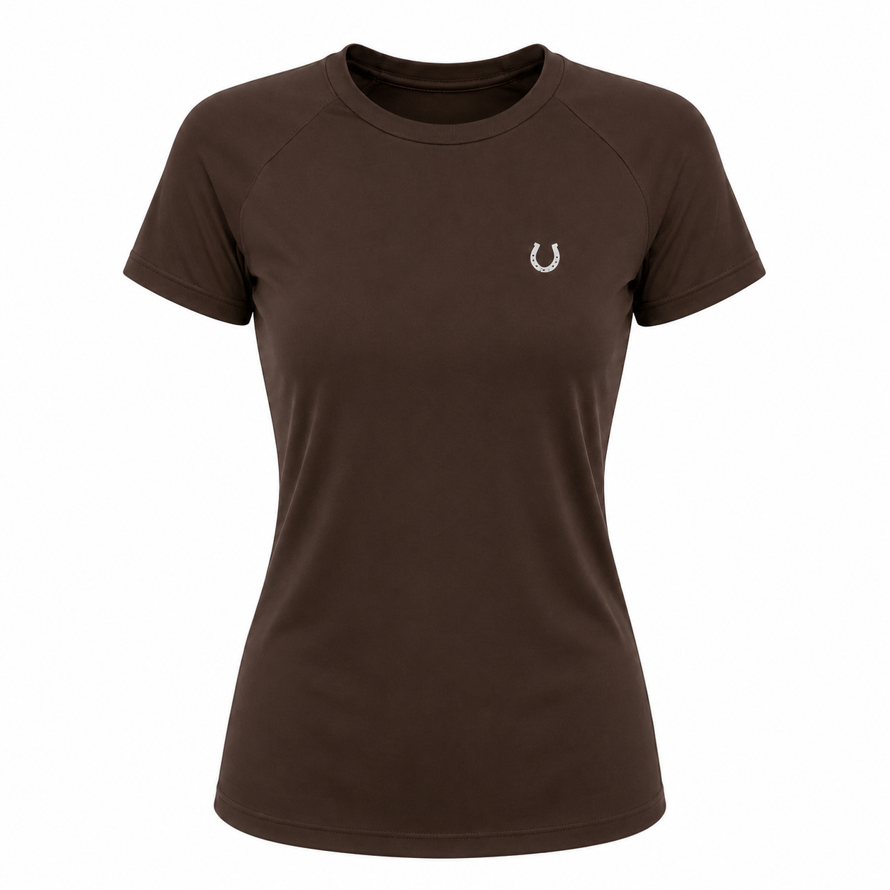 Blusa Treino Hipismo Training Tech Raglan SS Café