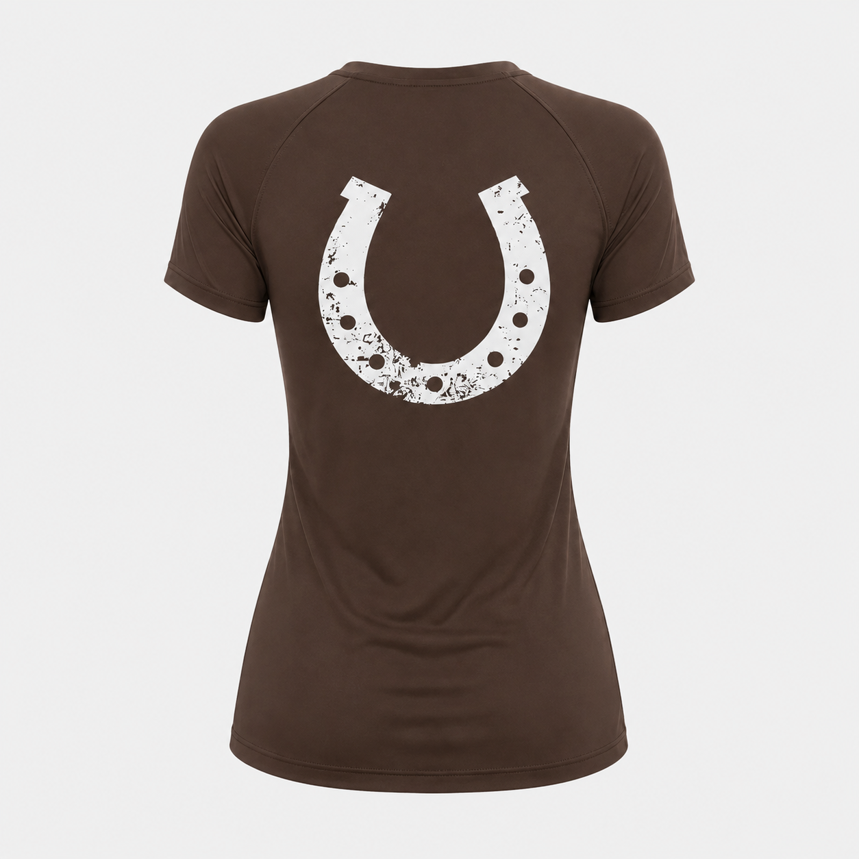 Blusa Treino Hipismo Training Tech Raglan SS Café