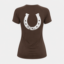 Blusa Treino Hipismo Training Tech Raglan SS Café