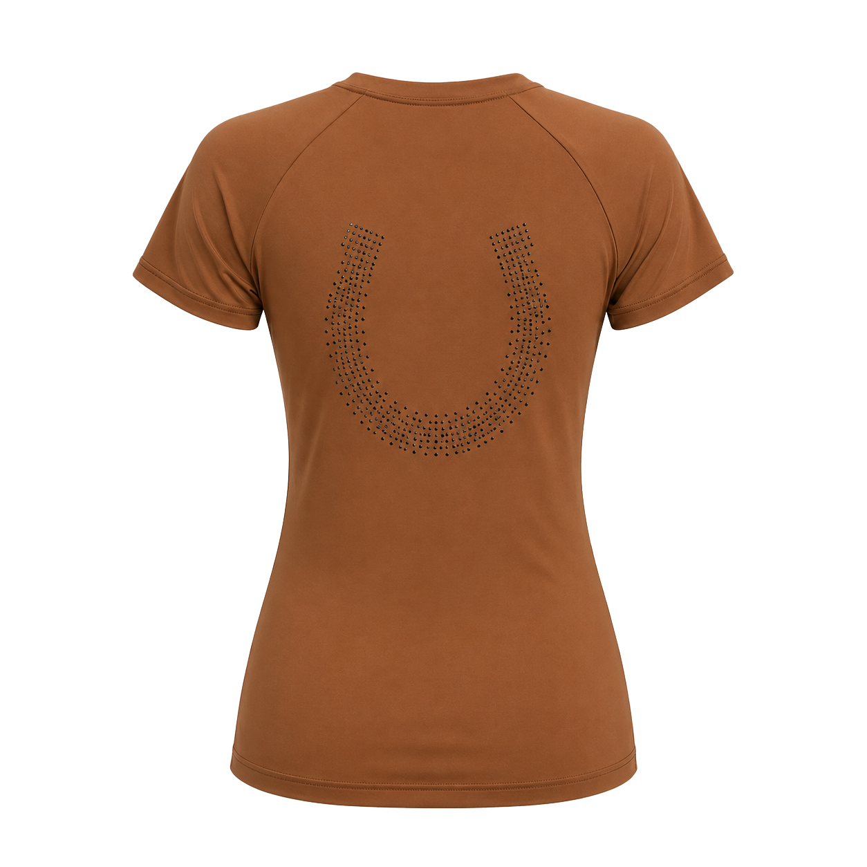 Blusa Treino Hipismo Training Tech Lucky Shoe SS Infantil Capuccino
