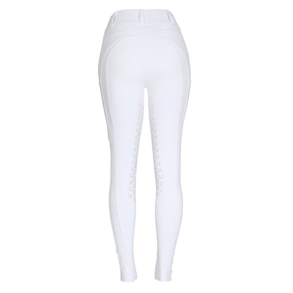 Culote Prova Hipismo Zíper High Waist Branco - Lucky_U Riders