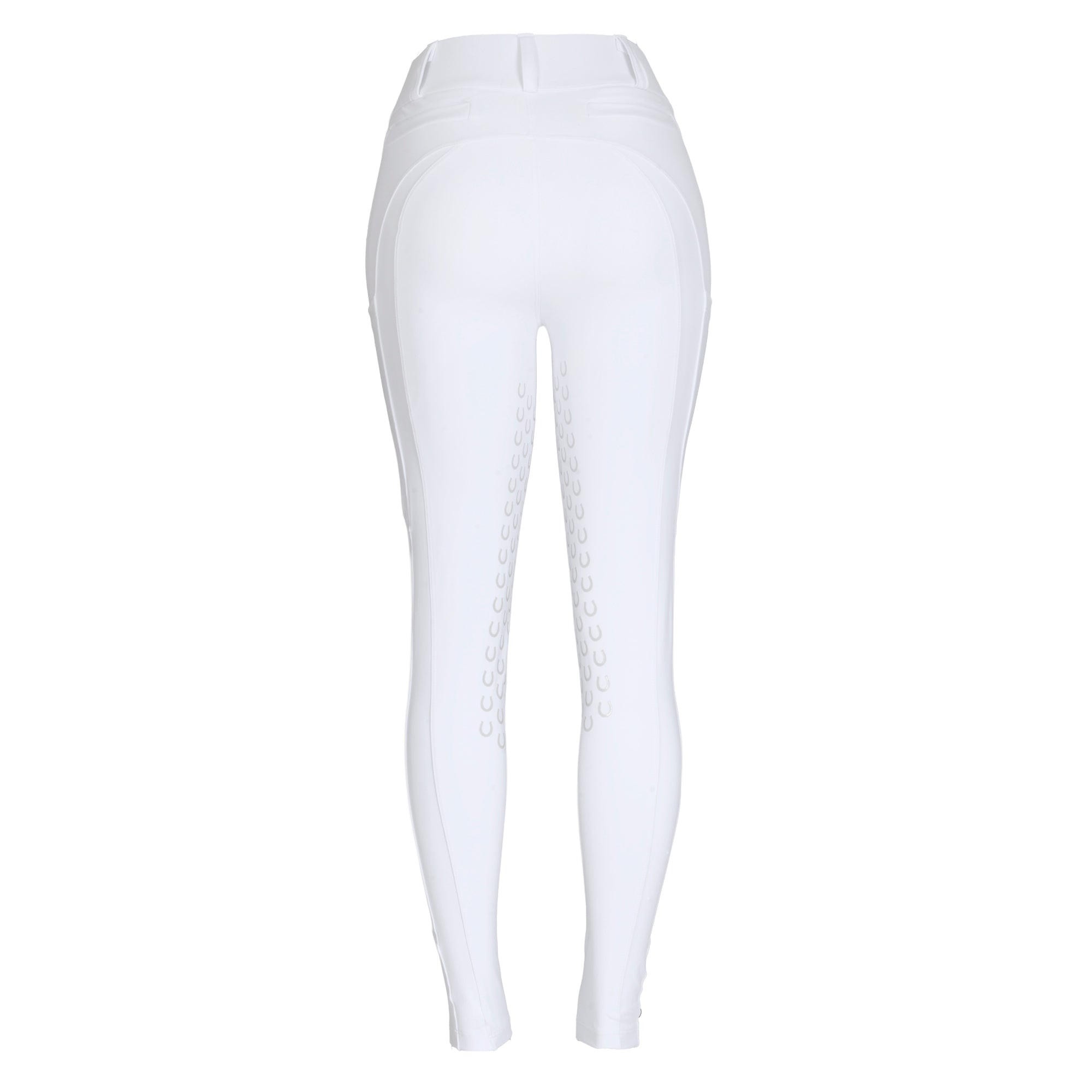 Culote Prova Hipismo Zíper High Waist Infantil Branco