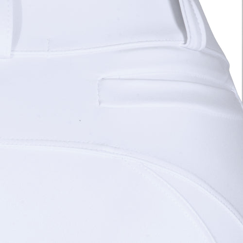 Culote Prova Hipismo Zíper High Waist Branco - Lucky_U Riders
