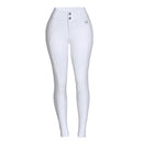 Culote Prova Hipismo Zíper High Waist Branco - Lucky_U Riders