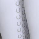 Culote Prova Hipismo Zíper High Waist Infantil Branco e Preto