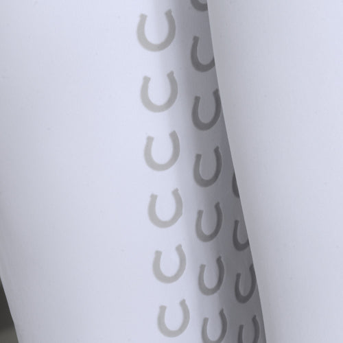 Culote Prova Hipismo Zíper High Waist Infantil Branco e Preto