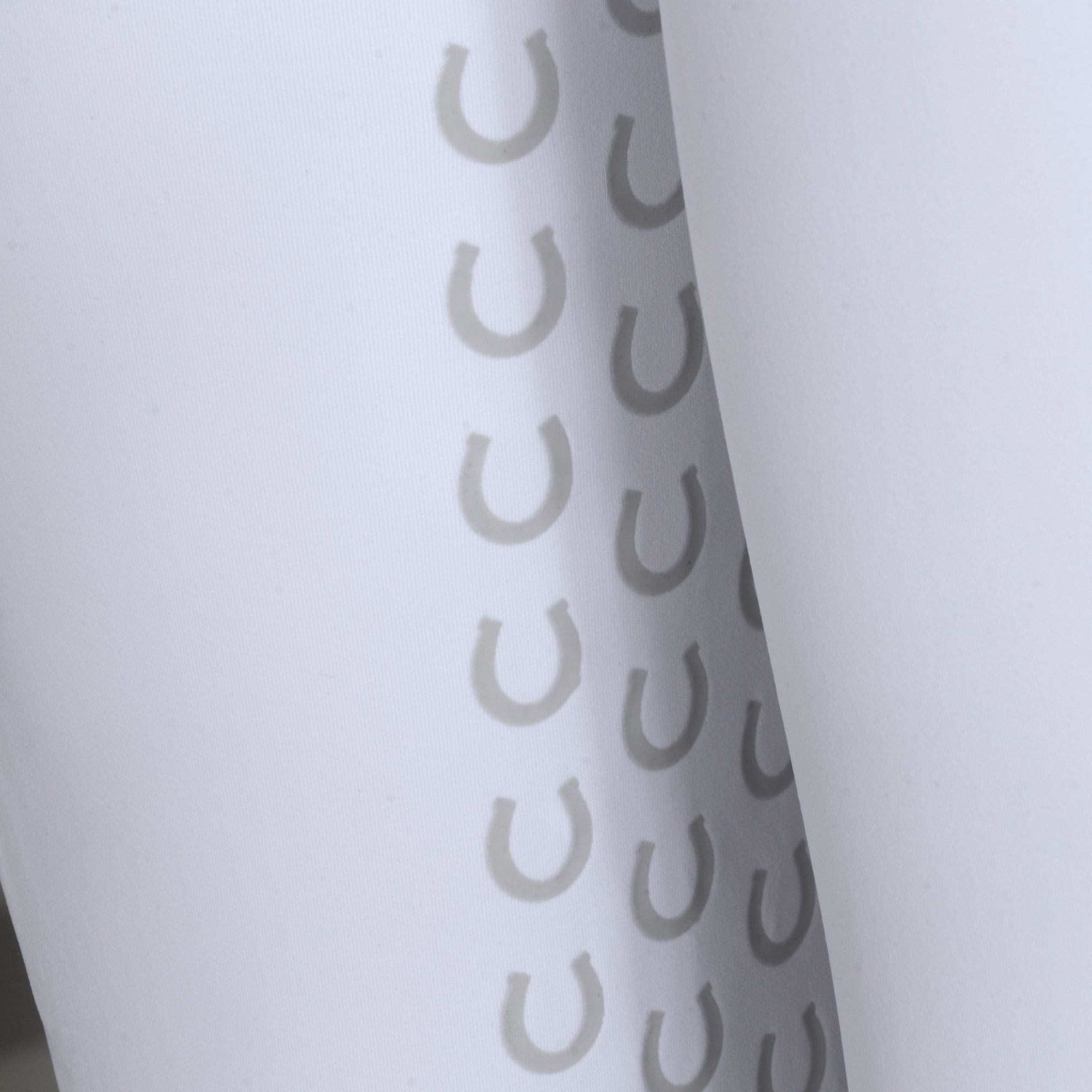 Culote Prova Hipismo Zíper High Waist Branco e Preto