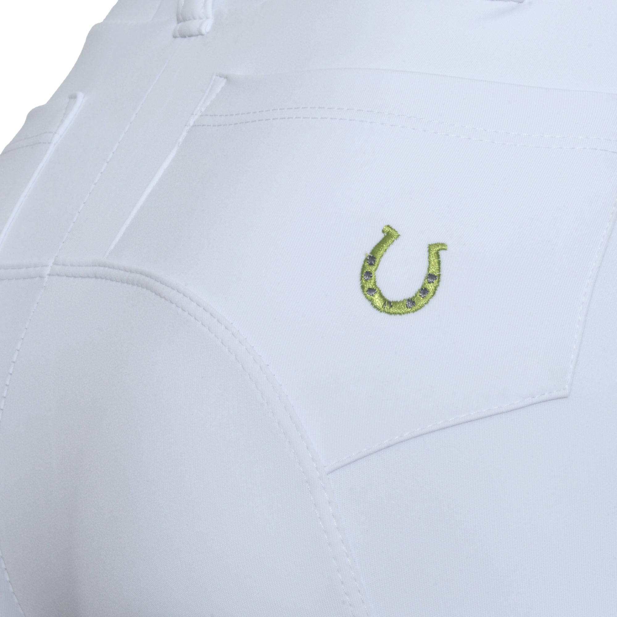 Culote Prova Hipismo Legging Cross Branco - Lucky_U Riders