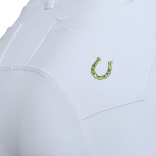 Culote Prova Hipismo Legging Cross Branco - Lucky_U Riders