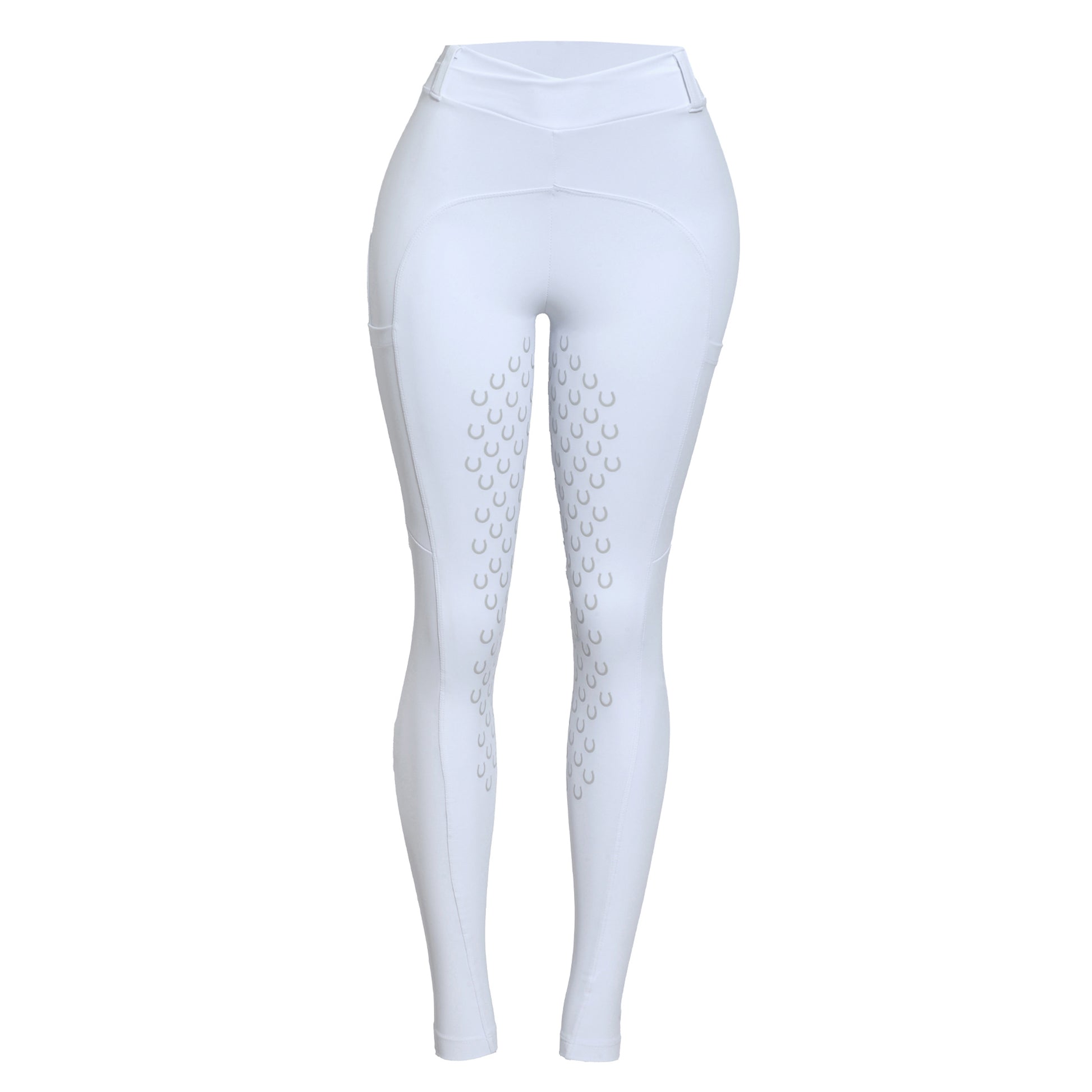 Culote Prova Hipismo Legging Cross Infantil Branco - Lucky_U Riders