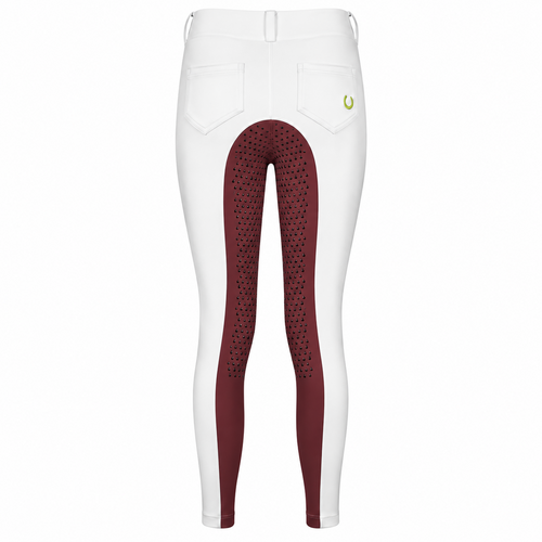Culote Prova Hipismo All Grip Branco e Canela