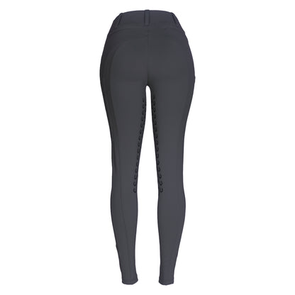 Culote Treino Hipismo Zíper High Waist Infantil Chumbo - Lucky_U Riders