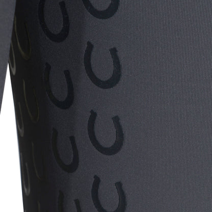 Culote Treino Hipismo Zíper High Waist Infantil Chumbo - Lucky_U Riders